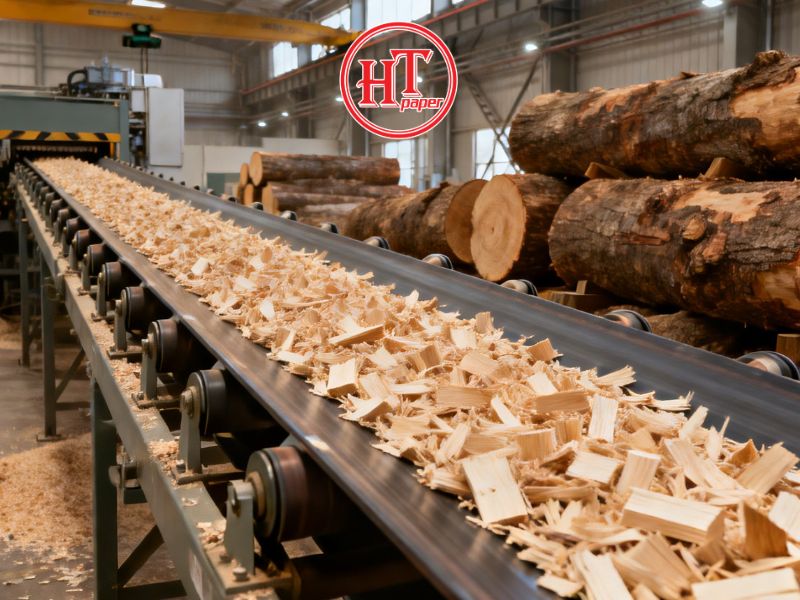 xử lý gỗ nguyên liệu